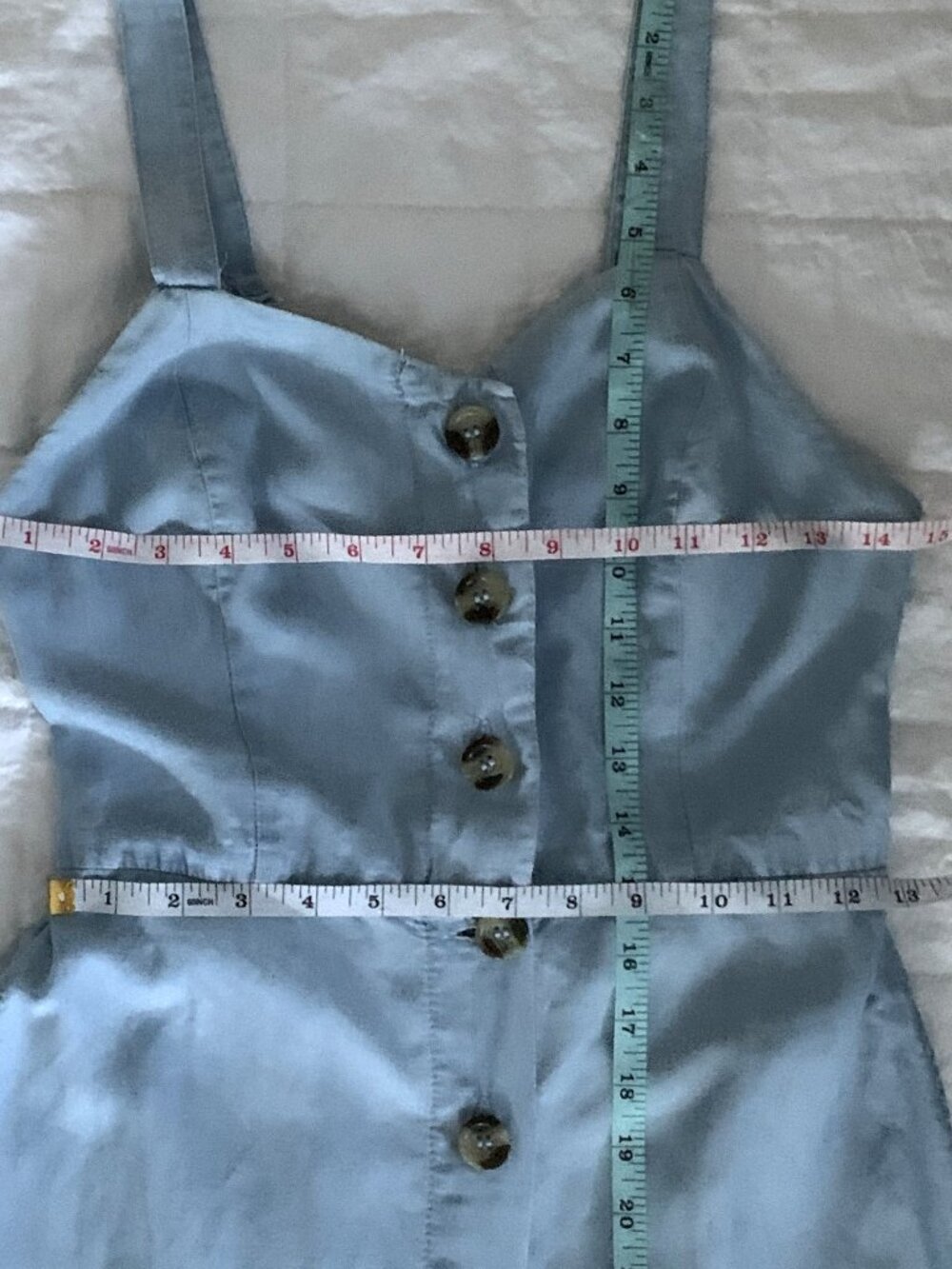 Japna Chambray Sleeveless Midi Dress – Size Small - Picture 8 of 9